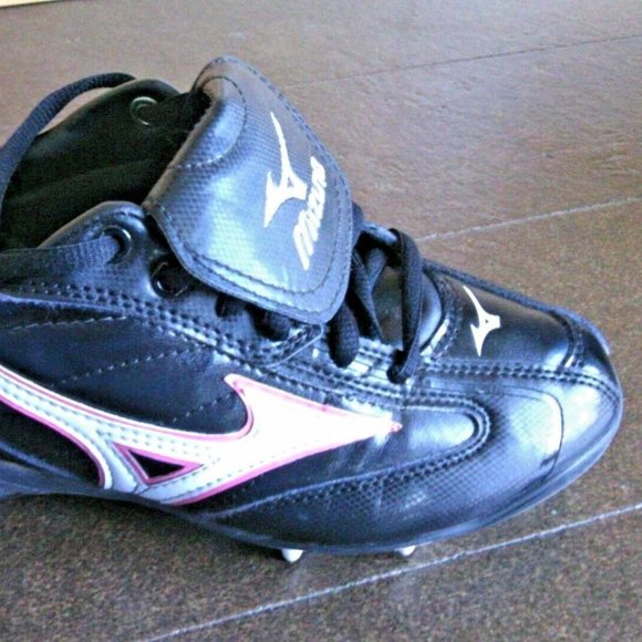 Mizuno Shoes Softball + Baseball 9-Spike Cleats Size USW 6.5 Women's Black Sport - Picture 9 of 16